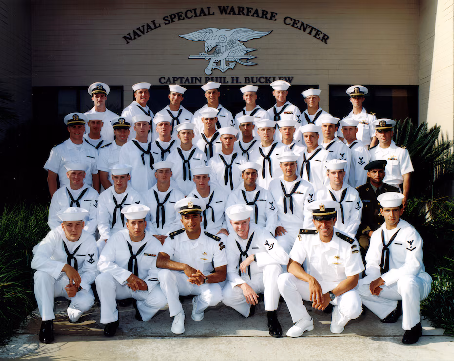 Murphy with fellow sailors